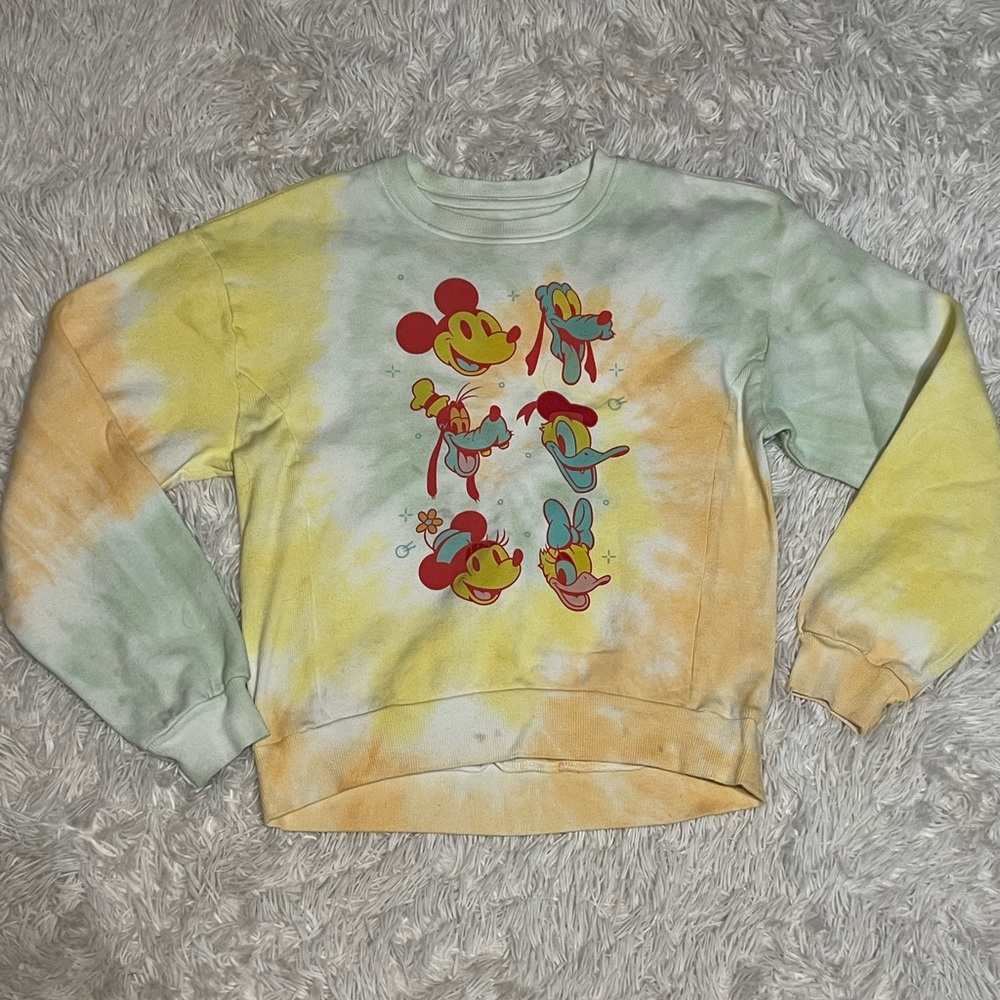 Disney tie dyed sweatshirt size medium 7-9